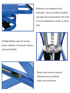 Elevador de tijera para vehículos de 5 toneladas, elevador de tijera de elevación media automotriz - Product Image 3