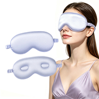 Masque de sommeil 3D en soie profilé, bandeau en satin pour dormir la nuit, avec logo personnalisé, cache-yeux de voyage pour le bureau, l'hôtel, cadeau de la Saint-Valentin