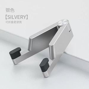 Aluminum Alloy V Shaped Phone Holder Compact Portable <b>Foldable</b> <b>Desk</b> Stand Lazy Metal Mobile Phone Support - Product Image 2