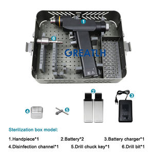 Ensemble de forets orthopédiques canulés à double fonction perceuse à os perceuse électrique Instrument chirurgical vétérinaire - Product Image 6