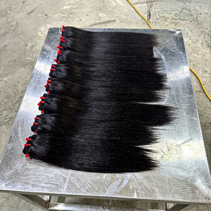 ผมแท้เวียดนาม Ksix Hair Virgin Super Double Drawn แบบเย็บสองชั้น  ตรงธรรมชาติ สีดำ  น้ำหนัก 100 กรัมต่อมัด - Product Image 3