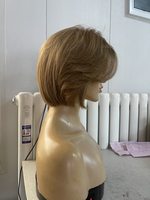 Perruques en cheveux humains SHY Medical, entièrement nouées à la main, avec une ligne de cheveux réaliste, mouvements naturels, coupe pixie, remplacement pour salons, OEM ODM