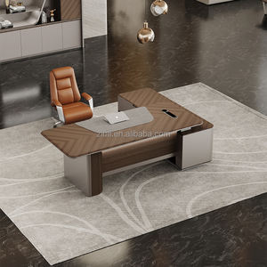 Zitai Designer legno originale con strisce a LED e responsabile della ricarica Wireless President <span class=keywords><strong>High</strong></span>-End scrivania da ufficio - Product Image 1
