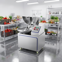 Máquina Multifunción para Picar Carne de 20L, Rendimiento de 100 Kilos por Hora, Emulsionador de Pollo y Res, Dispositivo de Procesamiento Pequeño