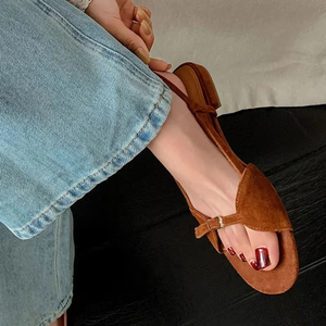 Sandalias Planas de Estilo Bohemio con Punta Abierta para Mujer, Ligeras, Antideslizantes, Casuales de Verano, para Vacaciones en la Playa - Product Image 5