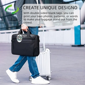 Prosub thăng hoa Thẻ Hành Lý Khoảng Trống Tùy Chỉnh in ấn hai mặt PBT nhựa thăng hoa hành lý tag - Product Image 4