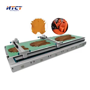 Leather Cutter Processing Equipment Die Cutting Press Cnc Oscillating Knife Car Seat Mat Leather Cutting Machine