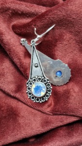 Trending Handmade Fire Opal Dangle <b>Earrings</b> 925 Sterling Silver Boho Vintage Jewelry Gift - Product Image 3