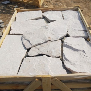 Sh Đá Chất Lượng Cao Bằng Đá Sa Thạch Trắng Tự Nhiên Không Thường Xuyên Ngẫu Nhiên Lỏng Văn Hóa Đá Ốp Bên Ngoài Veneer Cho Giữ Lại Tường - Product Image 5