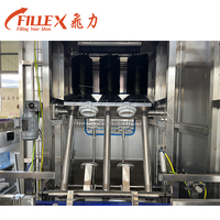 Machine de remplissage de boissons électrique automatique de haute qualité, contrôlée par PLC, pour bouteilles PET de 5 gallons, avec engrenage moteur pour barils d'eau