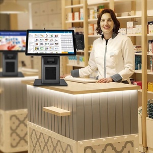 Multi-function Custom Capacitive Touch Screen Desktop Order Machine Tax <b>Printer</b> Bank Various Terminal Self Service Kiosk - Product Image 1