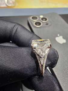 แหวนเพชรทรงรัศมีเพาะเลี้ยงในห้องปฏิบัติการ รับรองโดย IGI คลาสสิก ตัวเรือนแพลตตินั่ม สำหรับผู้หญิง เครื่องประดับชั้นดี ดีไซน์วงแหวนหรูหรา ระยิบระยับ เหมาะสำหรับงานปาร์ตี้ - Product Image 3