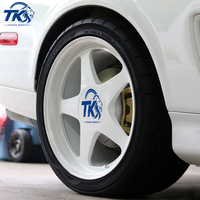 Llantas de Aleación Forjadas Ligeras JDM Clásicas de 5 Radios, Blanco Brillante, 17 18 19 Pulgadas, 5x114.3, Monobloque, para Honda Civic Fit