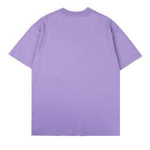 เสื้อยืดโอเวอร์ไซส์ทรงหลวมสำหรับผู้ชาย ผ้าฝ้าย 260 กรัม ป้องกันการหดตัว แขนสั้น ดีไซน์เรียบง่าย สำหรับใส่พักผ่อน - Product Image 3