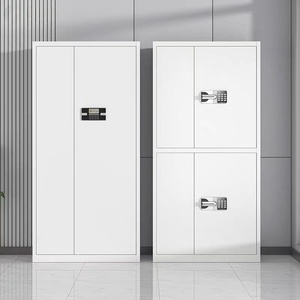 Armadio Archivio in Acciaio Verniciato a Polvere con 2 Ante per Ufficio - Product Image 1