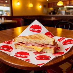 Papel Encerado Reutilizable a Prueba de Aceite para Envolver Alimentos, Hamburguesas, Sándwiches, Rollos de Pollo, Bolas de Arroz, con Logotipo Personalizado - Product Image 4