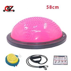 ลูกบอลทรงครึ่งวงกลม CZFIT (PVC) พื้นผิวกันลื่นสำหรับออกกำลังกายที่บ้าน ฟื้นฟูสมรรถภาพ ฟิตเนส โยคะ เสริมสร้างกล้ามเนื้อแกนกลาง - Product Image 2