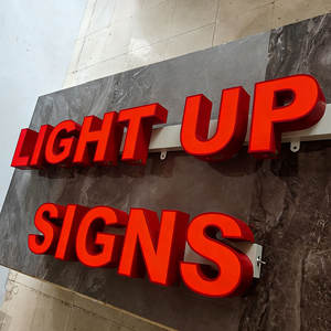 ป้ายธุรกิจสั่งทำ จัดส่งรวดเร็ว ป้ายไฟ LED ตัวอักษร 3 มิติ ป้ายไฟ LED ส่องสว่าง - Product Image 1