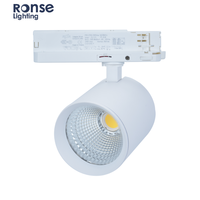 Ronse Premium CCT Sistema de luz de pista LED sintonizable 3000K 3500K 4000K Accesorio de techo de aluminio moderno para tiendas de ropa Centros comerciales COB