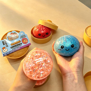 Offre Spéciale Jouet Squishy Bao en forme de boulettes, Boîte Mystère Surprise à l'effigie de personnages de dessin animé, Arc-en-ciel Pailleté, en Polyester, Portable, Anti-stress - Product Image 2
