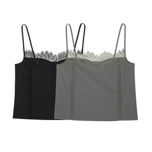 ZATRHMBM printemps vêtements pour femmes 2025 nouvelle mode Sexy dentelle gilet rétro mince jarretelle décontracté haut pour <span class=keywords><strong>femme</strong></span> - Product Image 1