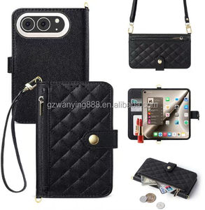 Funda Cartera con Cierre para el Nuevo iPhone, Todos los Modelos 18 <span class=keywords><strong>Duo</strong></span>/Fold, Funda de Cuero para Teléfono, Apple 18 Ultra, Correa Cruzada para el Hombro - Product Image 2