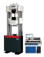 Máquina de Ensayo Universal Electrohidráulica Servocontrolada de Dos Columnas WAW-100 con Protección IP55, Voltaje de 380V y Precisión del 0.5%