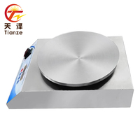 Crêpière électrique commerciale 3500W en acier inoxydable Crêpes et crêpes Machine de cuisson Chapati Tortilla faisant la machine