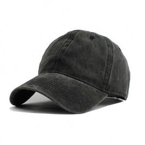 หมวกเบสบอลปรับได้ทนทานระบายอากาศได้ดีหมวกผ้าฝ้ายฟอกสีแบบคลาสสิกโลโก้ปักตามสั่ง - Product Image 2