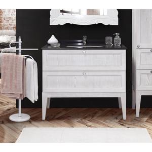 Base per Bagno DIAMANTE MOD. 98 CM in legno massello patinato - Product Image 1