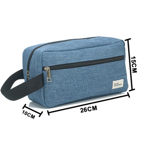 Custom Logo Makeup <b>Bag</b> Zipper <b>Bag</b> Closure Outdoor Large Capacity Men's <b>Bag</b> Travel <b>Bag</b> Toiletry and Cosmetic <b>Bag</b> with Handle - Product Image 2