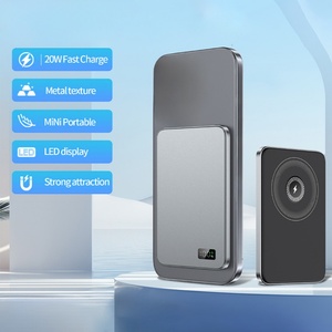 พาวเวอร์แบงค์ไร้สายแบบแม่เหล็กบางเฉียบสำหรับโทรศัพท์ นาฬิกา และหูฟัง ความจุแบตเตอรี่ 10000mAh - Product Image 1