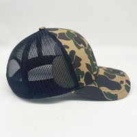 Personalizado 6 paneles 112PFP forma viejo pato Camo camionero caza sombrero en blanco camionero gorra Gorras malla camionero sombrero 112 estilo sombrero en blanco