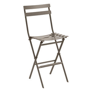 Tabouret en acier GREENSBORO, gris tourterelle - Product Image 1