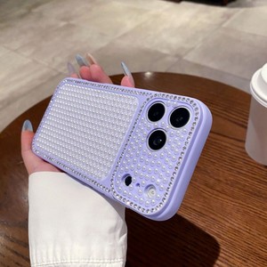 เคสโทรศัพท์มือถือหรูหราประดับมุก คริสตัล และเพชร รุ่นใหม่ล่าสุด แฟชั่นวิบวับ สำหรับ iPhone 17 pro max 16 15 14 13 จากโรงงาน - Product Image 3