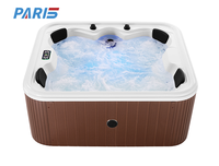 Bain à remous extérieur 2.1m Nouveau Spa sain Baignoires avec jets de massage air et eau Bains à remous Spa familial Piscine hors sol sans fin