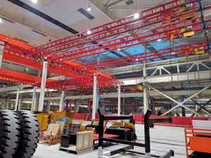 Grúa de Estación de Trabajo Interior con Grúa Puente Rígida Ligera de 250 kg 500 kg, Componente Central del Motor, Independiente - Product Image 5