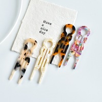 Nouvelle épingle à cheveux en acétate de style chinois rétro de 9 cm, élégante, durable, écologique, accessoires pour cheveux pour femmes