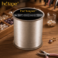 Fil élastique transparent en TPU de 1 mm, écologique, pour la fabrication de bijoux, fil à perles, cordon durable en TPU pour bracelet
