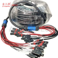Câble Serpent ABCCABLS Haute Qualité 16 Canaux 30 Mètres, Câble XLR 3 Broches 16 Canaux pour Audio & Vidéo, Idéal pour Son Live et Enregistrement