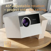 Proyector de Videojuegos Inteligente HD 720P 4K Android 14, Mini Proyector Portátil de Tiro Corto, 200ANSI, Cine en Casa