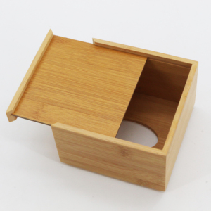 Boîte <span class=keywords><strong>à</strong></span> mouchoirs <span class=keywords><strong>carrée</strong></span> en bois naturel écologique 12*12*18CM pour cuisine et salle de bain – Rangement moderne en gros - Product Image 5