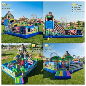 Casa de Brinco Inflable <span class=keywords><strong>Minecraft</strong></span> con Certificación CE, Equipo de Juegos Comercial de PVC con Tobogán y Escalador para Carnavales - Product Image 6