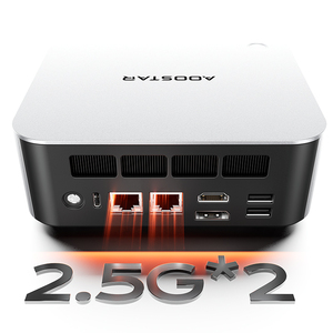 Aoostar MacO Mini PC Gamer AMD ry-zen 7 h 255 vân tay oculink 2 * usb4 2 * NVMe 2*2.5G LAN win11 Máy tính để bàn NUC máy tính wifi6 - Product Image 6