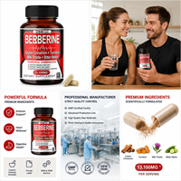 Capsules de Berbérine, Cannelle de Ceylan, Curcuma, Chardon-Marie, Melon Amer – Complément Herbal pour le Métabolisme, la Digestion et le Bien-être Cardiaque