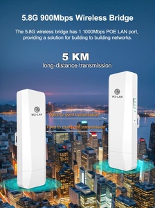 5km ngoài trời không Dây Cầu 5.8GHz 900Mbps không dây CPE wl218s Chipset sf19a2890 WAN/LAN * 1 10/100/1000Mbps - Product Image 2