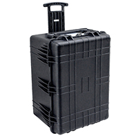 Roues personnalisées IP67 Étanche Plastique PP dur Équipement d'injection de grande taille Outil de vol Valise de transport avec mousse EVA PU OEM