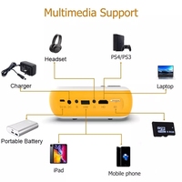 Mini projecteur Portable A10 480x360 cinéma maison Mini LED HD projecteur numérique support téléphone Portable connexion USB