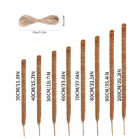 Piquets de plantes de 24 pouces en mousse naturelle, supports pour plantes grimpantes de jardin, pour la croissance des tomates en intérieur