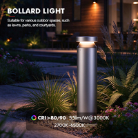 Lampadaire LED Litecent IP65 étanche 3,5W 7W 10W AC220V-240V pour éclairage paysager extérieur, lampes de jardin, lampes de pelouse